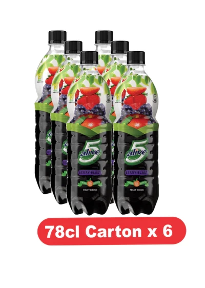 5Alive Berry Blast Fruit Drink 78cl x6